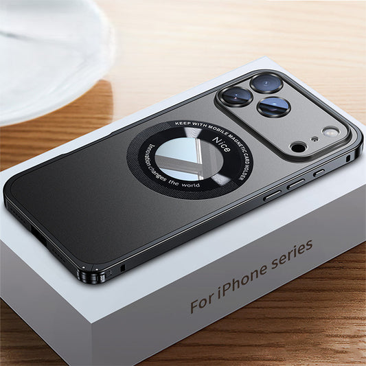 AIRKAS Magnetic Apple protective case spring buckle metal frame case