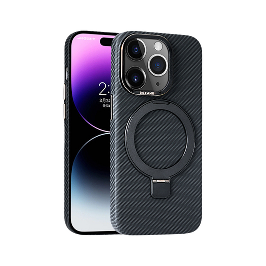 Carbon Composite Case with Smooth Magnetic Stand Integration