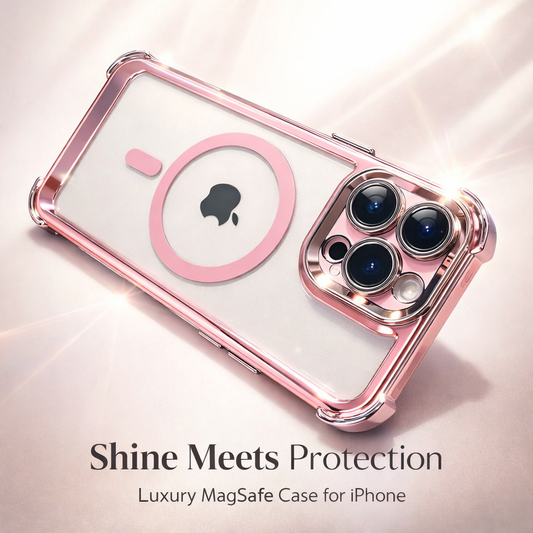 Blush Plated MagSafe Protective Case for iPhone