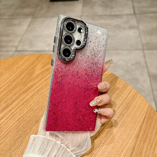 Samsung lens holder glitter powder premium case