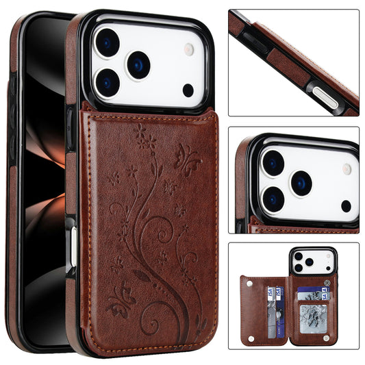 AIRKAS 2-in-1 Magnetic Card Holder Case for iPhone 17 Series