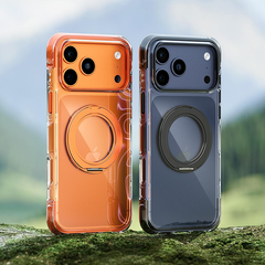 AIRKAS iPhone 17 Corner Airbags Magnetic Shockproof Ice-Clear Case – Anti-Yellowing & Full-Edge Protection