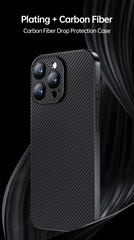 Electroplated Carbon Fiber Case for iPhone 16 / 15 series – Ultra Light. Ultra Protected.