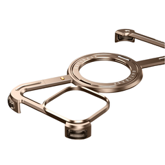 Metallic MagSafe iPhone Case with Rotating Stand & Drop Protection