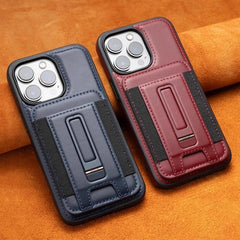 AIRKAS Premium Magnetic Leather Wallet Case For iPhone 14-17 with Detachable Stand