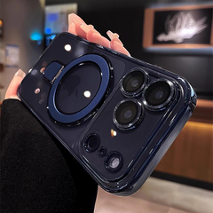 AIRKAS iPhone 17 Corner Airbags Magnetic Shockproof Ice-Clear Stand Case – Anti-Yellowing & Full-Edge Protection