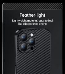 Electroplated Carbon Fiber Case for iPhone 16 / 15 series – Ultra Light. Ultra Protected.