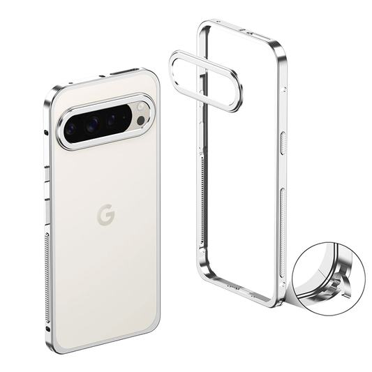 AIRKAS Premium Stainless Steel Frame Google Pixel 9 Pro Case – Slim, Durable Protection