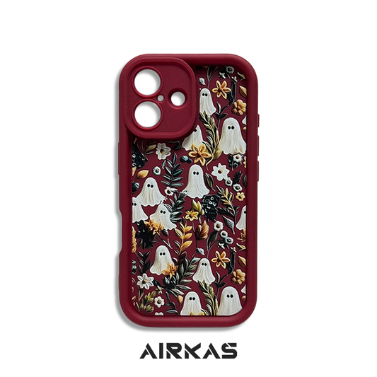 AIRKAS Ghost Garden iPhone Case – Cute, Protective & MagSafe Compatible