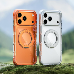 AIRKAS iPhone 17 Corner Airbags Magnetic Shockproof Ice-Clear Case – Anti-Yellowing & Full-Edge Protection