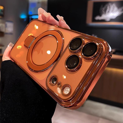 AIRKAS iPhone 17 Corner Airbags Magnetic Shockproof Ice-Clear Stand Case – Anti-Yellowing & Full-Edge Protection