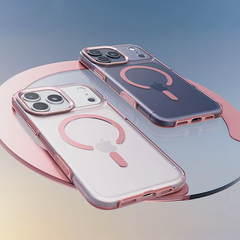 AIRKAS Dopamine Transparent Magnetic Case for iPhone 17 Series