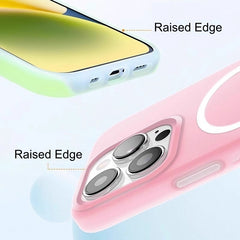 AIRKAS Magnetic Silicone 2 in 1 Protection Case for iPhone 17 / 16 Pro Max | Frosted Ice Matte Shockproof