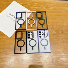 AIRKAS Transparent Lens Stand Case for Samsung S26/S25/S24 Ultra