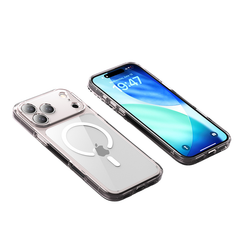 AIRKAS iPhone 17 Pro Max Magnetic Clear Protective Case – Glittering Finish, Strong Drop Defense