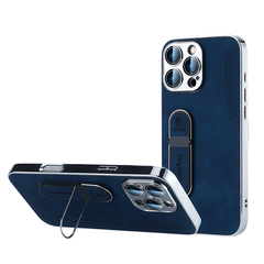 Elegant Vegan Leather Protective iPhone Case with stand