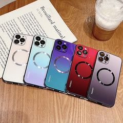 AIRKAS Gradient Shockproof MagSafe iPhone 16 Pro Max Case, Full Protection,Pretty Vibes