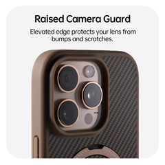 Premium Carbon Fiber iPhone shock-proof Case with Magnetic Ring Stand
