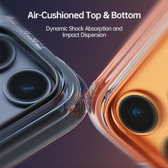 AIRKAS iPhone 17 Corner Airbags Magnetic Shockproof Ice-Clear Case – Anti-Yellowing & Full-Edge Protection