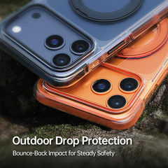 AIRKAS iPhone 17 Corner Airbags Magnetic Shockproof Ice-Clear Case – Anti-Yellowing & Full-Edge Protection