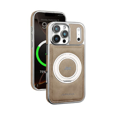 AIRKAS Luxury Leather 360° Rotating Stand iPhone Case with MagSafe for iPhone 17 Pro Max/ 16 / 15/ 14 / 13
