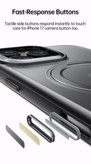Upgraded 360° Rotating Stand Magnetic Support Case for iPhone 17/16/15  [Innovative 3-in-1 : Magnetic +KickStand+Ring Holder]