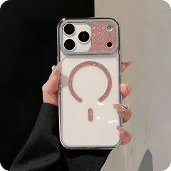 AIRKAS MagSafe Glitter Shield Electroplated Luxury iPhone 17 Pro Max - Ultimate Sparkle