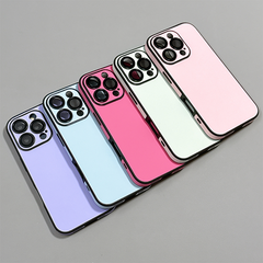 Minimalist Leather Texture Elegant Paste  iPhone Case