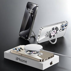Rotating Bracket Clear Phone Case with MagSafe