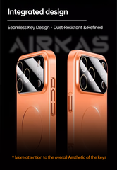 AIRKAS Magnetic Metal Ring 360° Lens Protection iPhone 17 Case