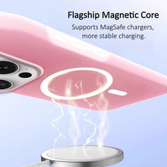 AIRKAS Magnetic Silicone 2 in 1 Protection Case for iPhone 17 / 16 Pro Max | Frosted Ice Matte Shockproof