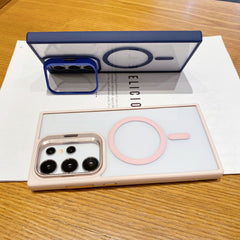 AIRKAS Transparent Lens Stand Case for Samsung S26/S25/S24 Ultra