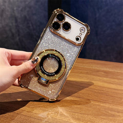 Sparkle Ring Stand Case with Removable Glitter Back Insert