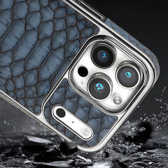AIRKAS iPhone 17 Snakeskin Design Electroplated Magnetic Phone Case