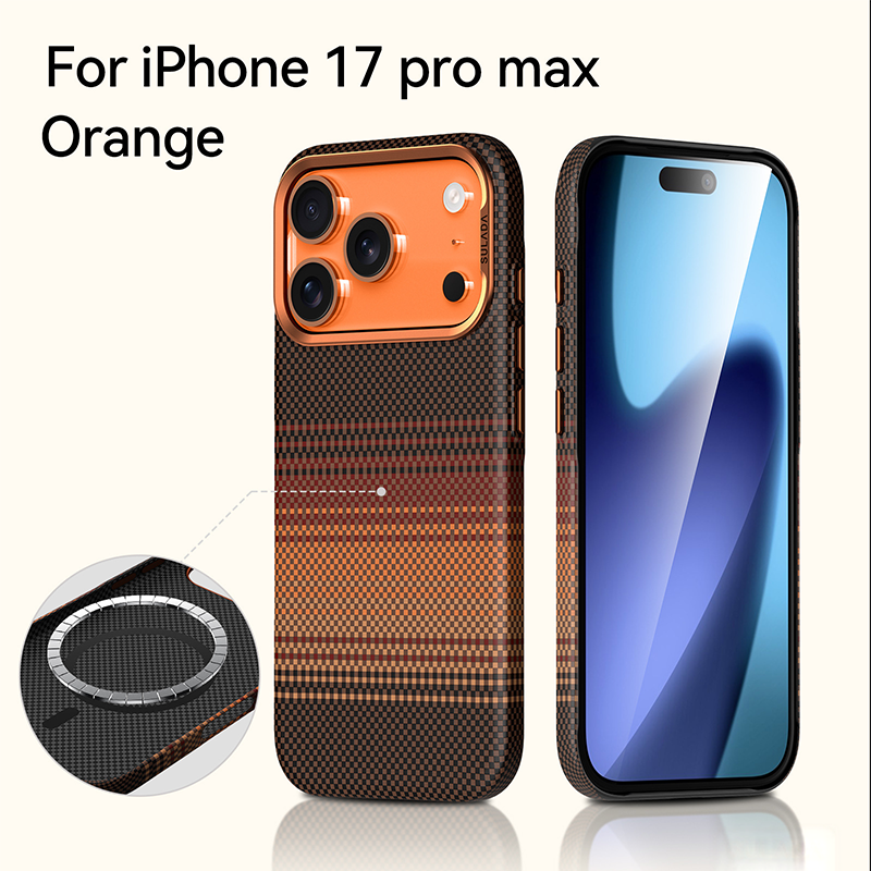 AIRKAS Carbon Weave Magnetic Case for iPhone 17 Series