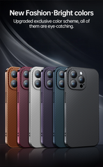 Electroplated Carbon Fiber Case for iPhone 16 / 15 series – Ultra Light. Ultra Protected.