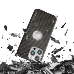 Magnetic Carbon Fiber Shockproof iPhone Case