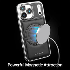 AIRKAS Luxury Leather 360° Rotating Stand iPhone Case with MagSafe for iPhone 17 Pro Max/ 16 / 15/ 14 / 13