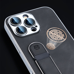 Elegant Vegan Leather Protective iPhone Case with stand