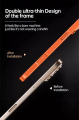 AIRKAS Magnetic Metal Ring 360° Lens Protection iPhone 17 Case