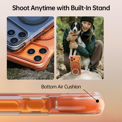 AIRKAS iPhone 17 Corner Airbags Magnetic Shockproof Ice-Clear Case – Anti-Yellowing & Full-Edge Protection