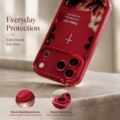 God Faith-Inspired Cross iPhone Case -Amen-Quiet Strength, Inspired by Psalm 46:5