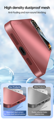 Large window mobile phone case mirror full cover