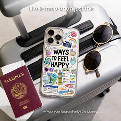 AIRKAS Aesthetic Collage Affirmations Case & Happy Journey Case &  For iPhone 17 / 16 Pro Max