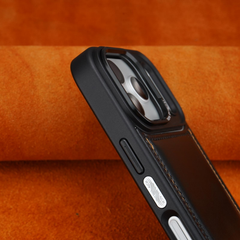 AIRKAS iPhone 17 Series Faux Leather Lens Protective Case