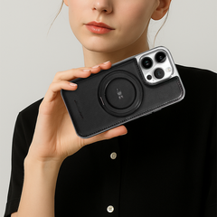 iPhone 360° Rotating Stand Leather Case with MagSafe