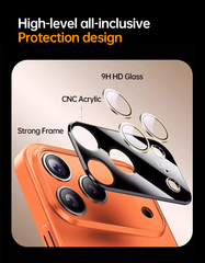 AIRKAS Magnetic Metal Ring 360° Lens Protection iPhone 17 Case