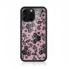 Elegant Pastel Leather Texture iPhone Case — Slim Design with Bold Edges and Camera Lens Guard