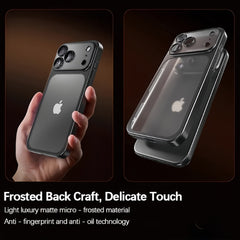 AIRKAS iPhone 17 Series Drop-Proof Matte Electroplated Case with Full Lens Protection