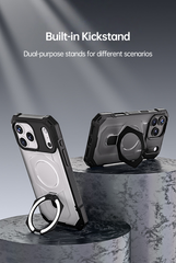 AIRKAS MagSafe Kickstand Case with 360° Protection For iPhone 17 Pro Max